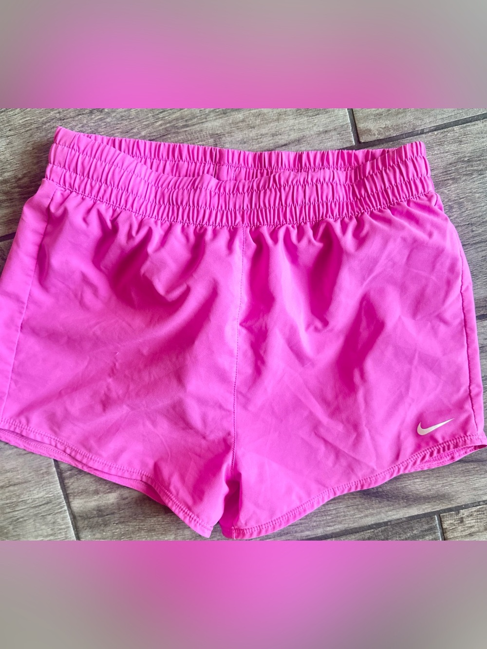 Nike Women’s Hot Pink Athletic Shorts with Elastic Waist